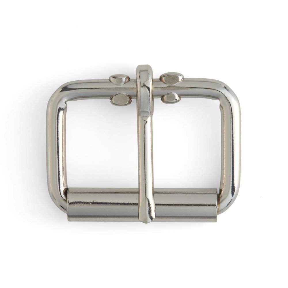 Tandy Leather Nickel Plated Steel Roller Buckle, 1-3/4-In