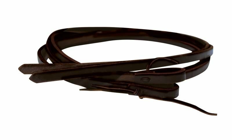 Pro Choice Split Rein Heavy Oil - Brown, 1/2 In X 7 ft