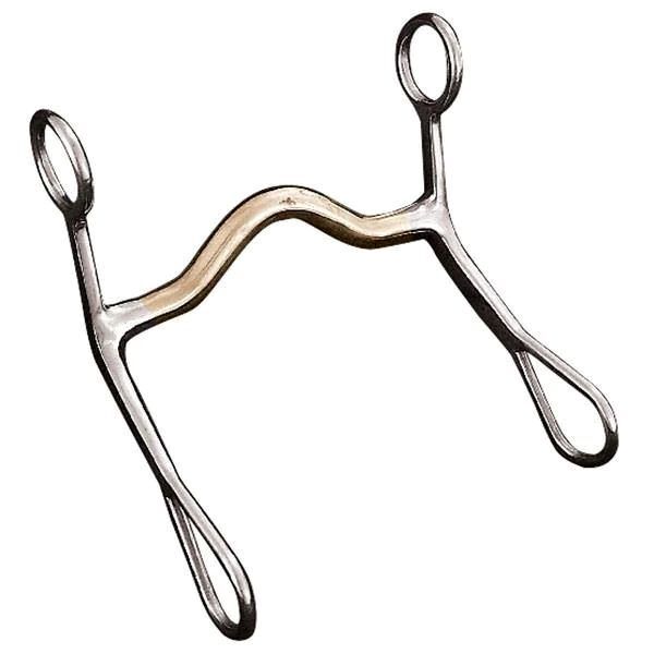 Weaver Leather All Purpose Bit, Medium Port Copper Mouth, 5-In