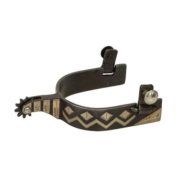 Weaver Leather Men's Spur with German Silver Trim