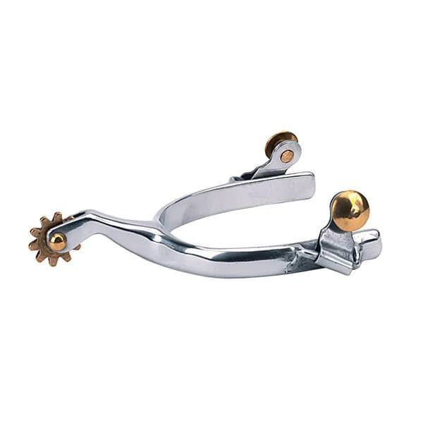 Weaver Leather Men's Roping Spurs with Plain Band