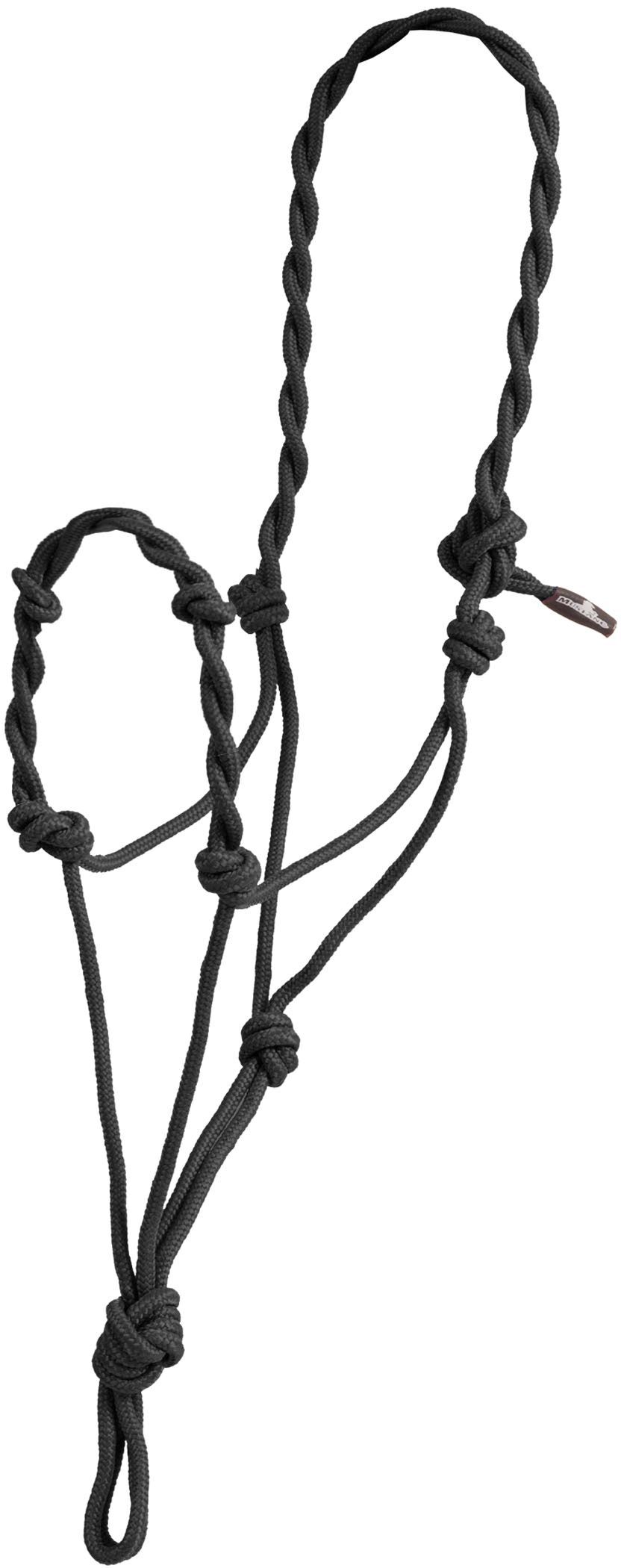 Mustang Manufacturing Black Twisted Rope Halter