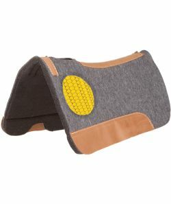 Mustang Manufacturing Correct-Fit Saddle Pad - Gray|Tan, 32 in X 31 in
