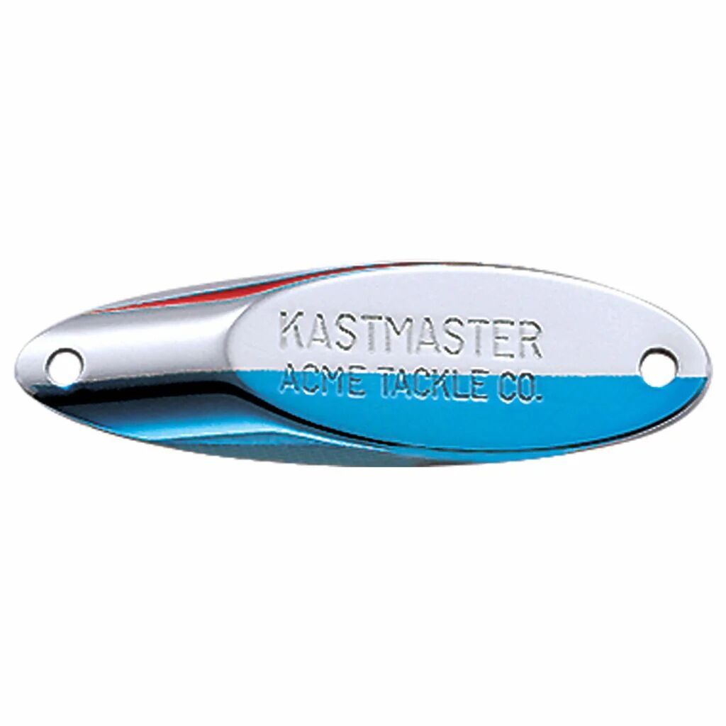Acme Tackle Kastmaster Plain Treble Hook Chrome/Blue, 1/4-Oz