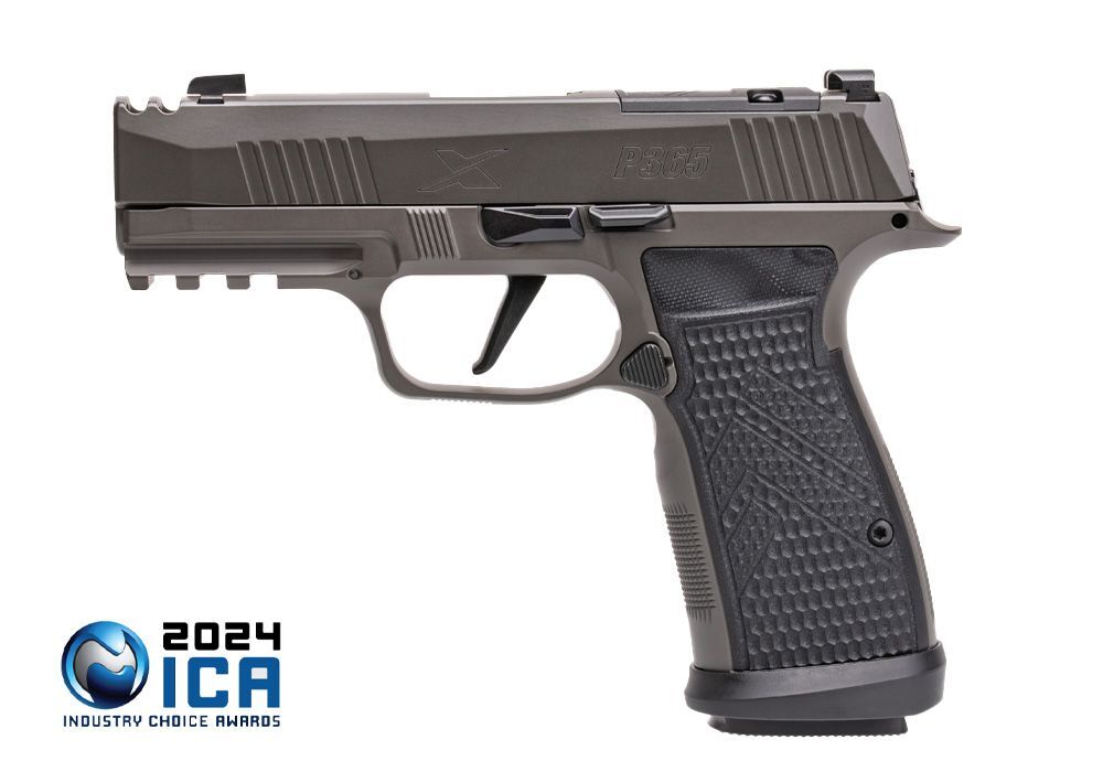 Sig Sauer P365-AXG Legion 9mm Compact Gray Optics Ready Compensated Pistol, 17-Rd