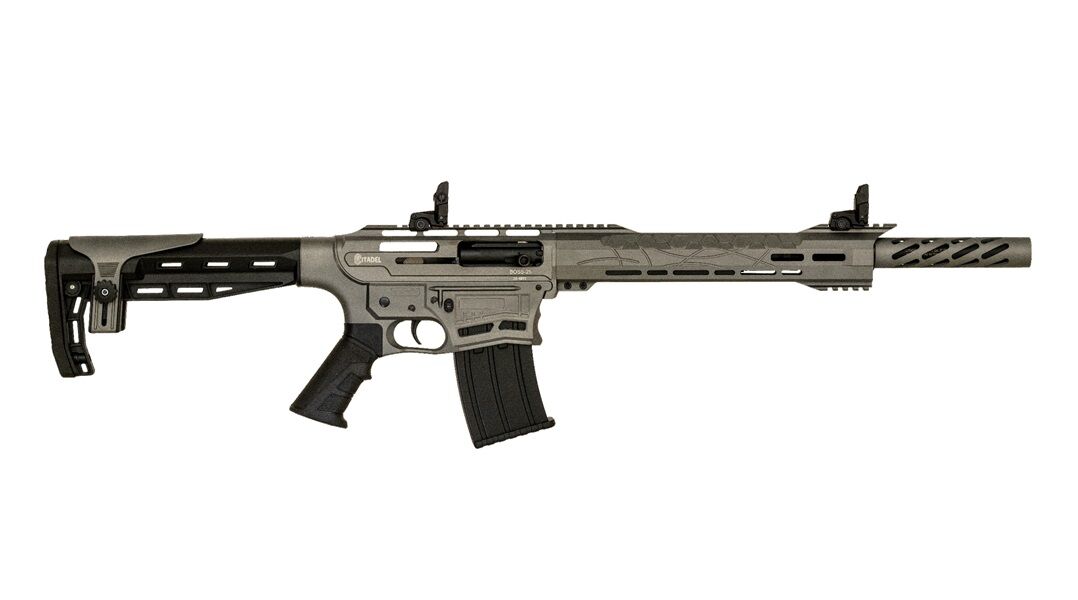Citadel Boss25 12 Gauge 18.75" Tungsten Cerakote Semi-Auto Shotgun, 5-Rd