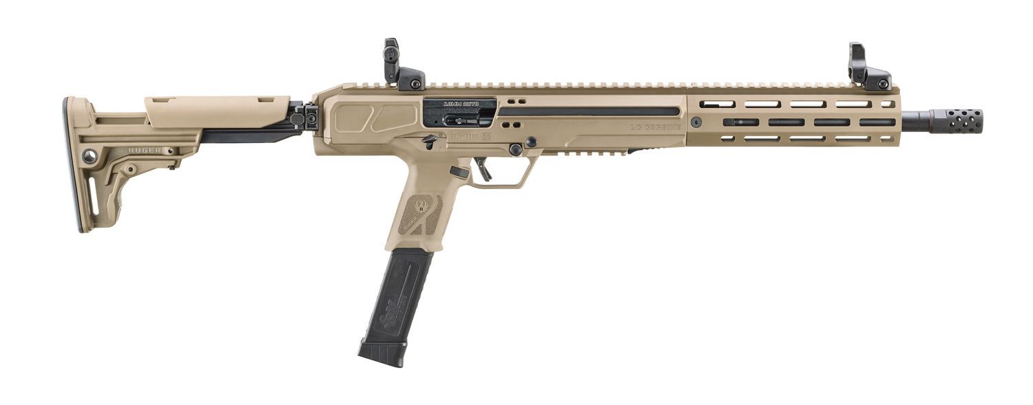 Ruger LC Carbine 10mm Auto 16.25" FDE Semi-Auto PCC Rifle, 30-Rd