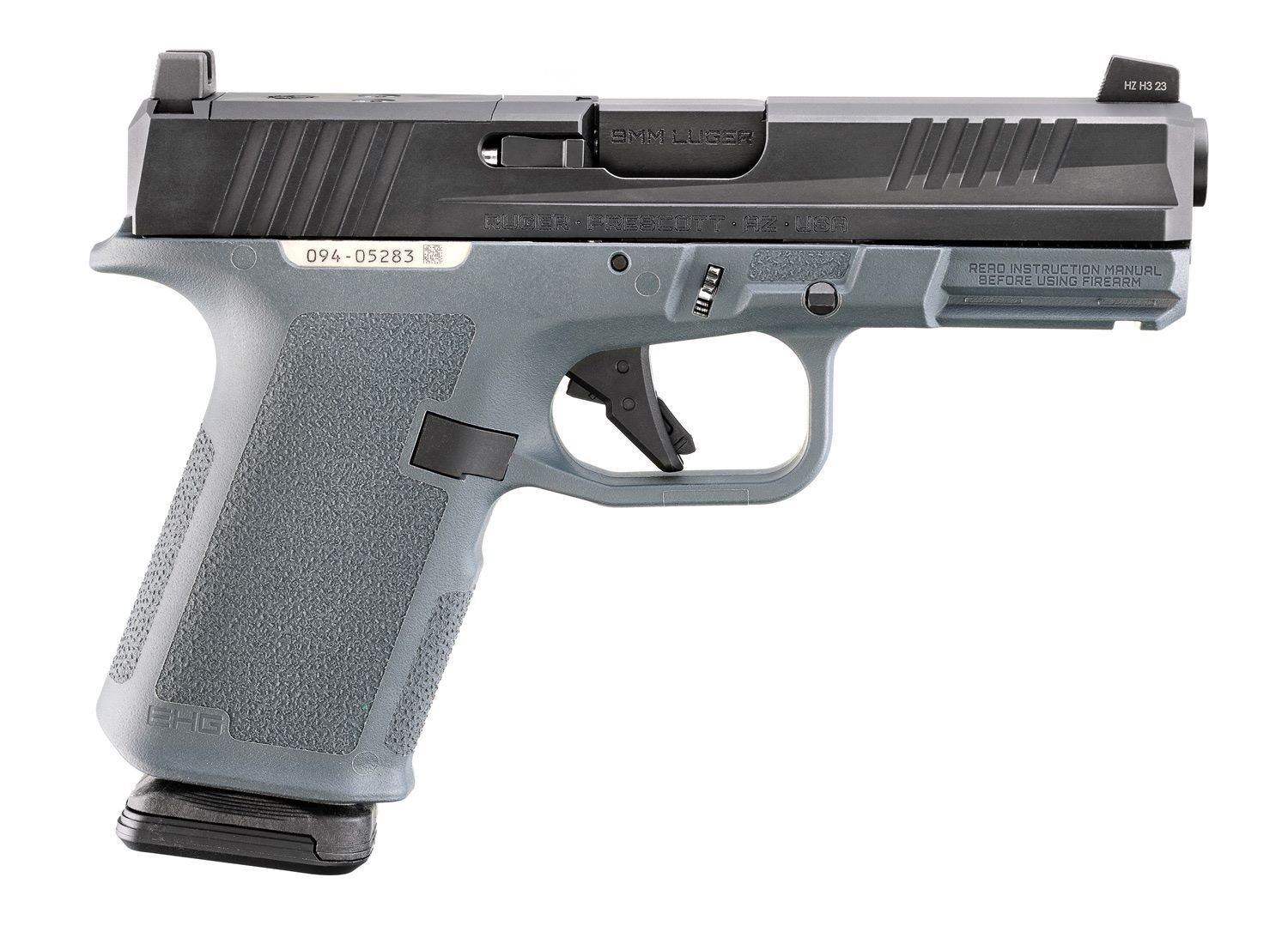 Ruger RXM 9mm Compact Gray Optics Ready Pistol, 15-Rd