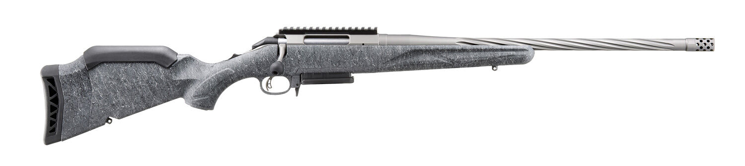 Ruger American Rifle Generation II 6.5 Creedmoor 20" Gray Splatter Bolt Action Rifle, 3-Rd