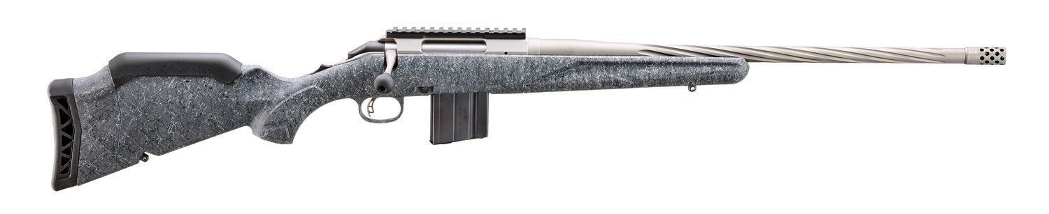 Ruger American Rifle Generation II 22 ARC 20'' Gray Splatter Bolt Action Rifle, 10-Rd