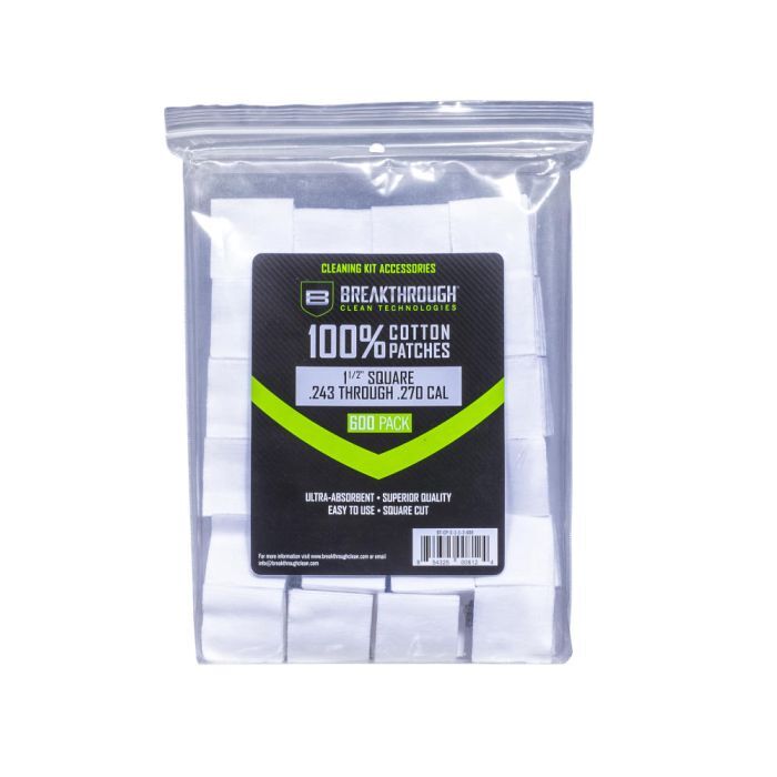 Breakthrough Clean Technologies 1.5-In Square Cotton Patches, 600-Pk