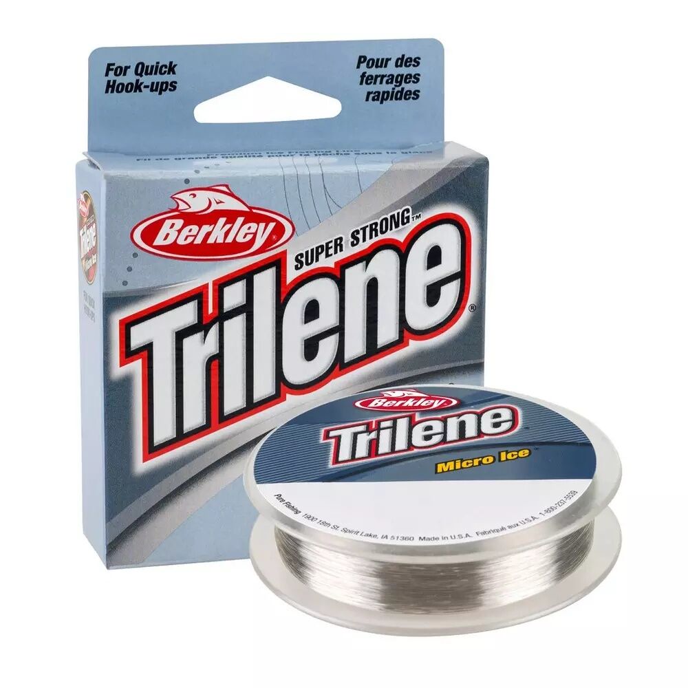 Berkley Clear Steel Trilene Micro Ice Fishing Line, 110-Yd, 8-Lb