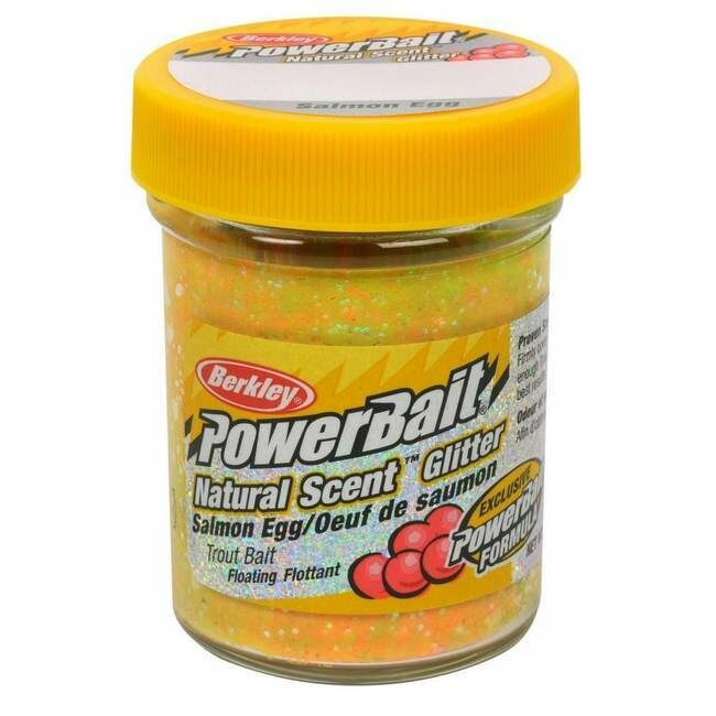 Berkley PowerBait Natural Glitter Trout Bait Garlic Scent - Rainbow