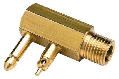 Seachoice Brass OMC Fuel Connector Male Tank Fitting, 1/4-In NPT