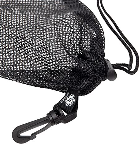 Odin's Innovations Mesh Drawstring Bag with Carabiner Clip