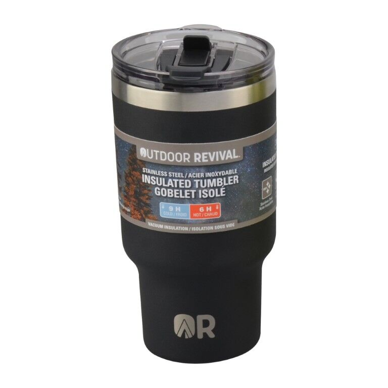 Outdoor Revival Black Stainless Steel Insulated Tumbler, 30-Oz