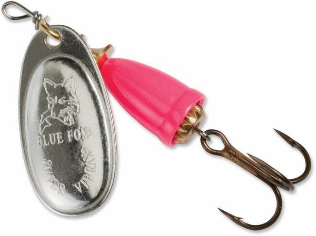 Blue Fox Classic Vibrax Spinner Lure - Silver/Hot Pink, 3/16 oz
