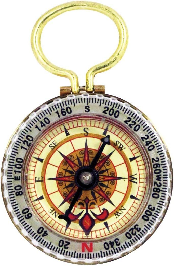 Sona Enterprises Glow In The Dark Brass Compass