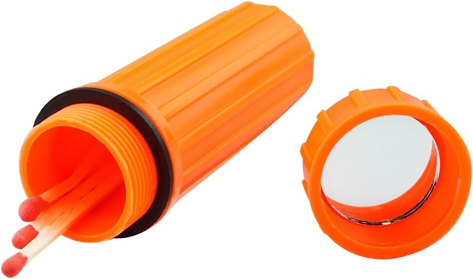 Sona Enterprises 3-In-1 Orange Waterproof Match Storage Box
