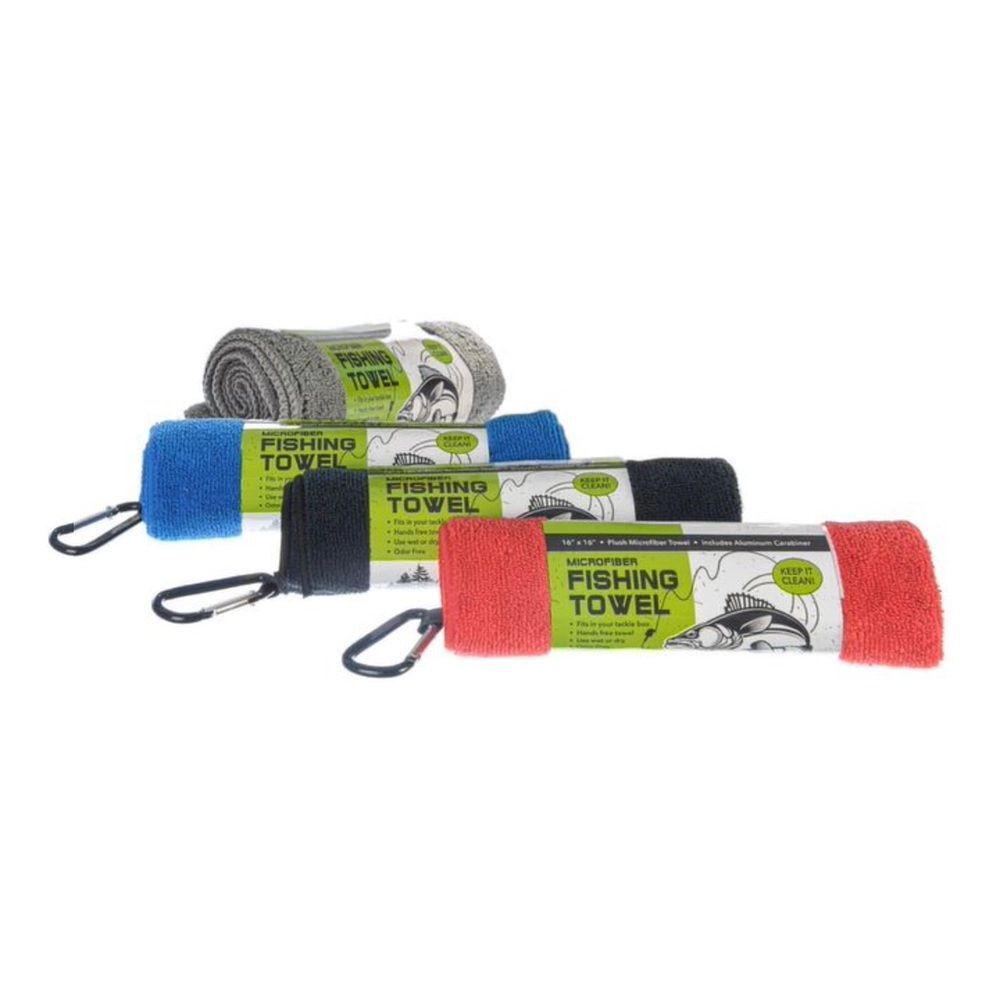 Sona Enterprises Microfiber Fishing Towel Assortment, 16-In x 16-In