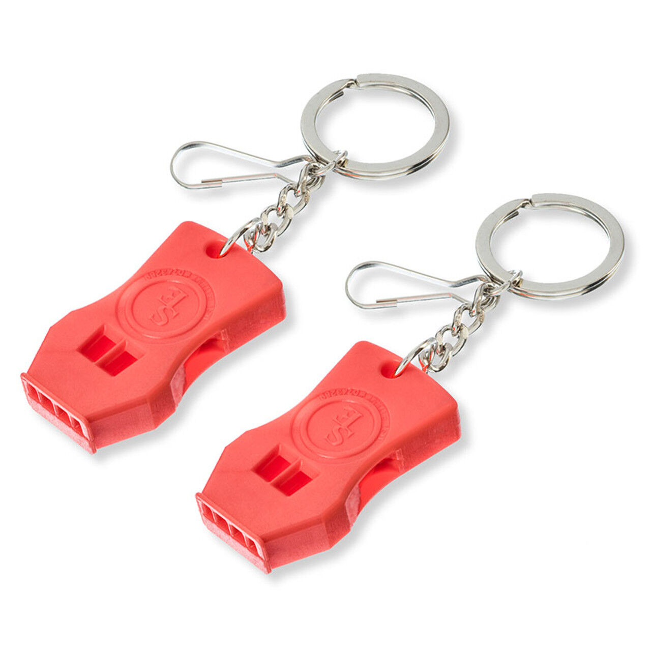 SE Raptor Emergency Alert Whistles with Key Chain, 2-Pk