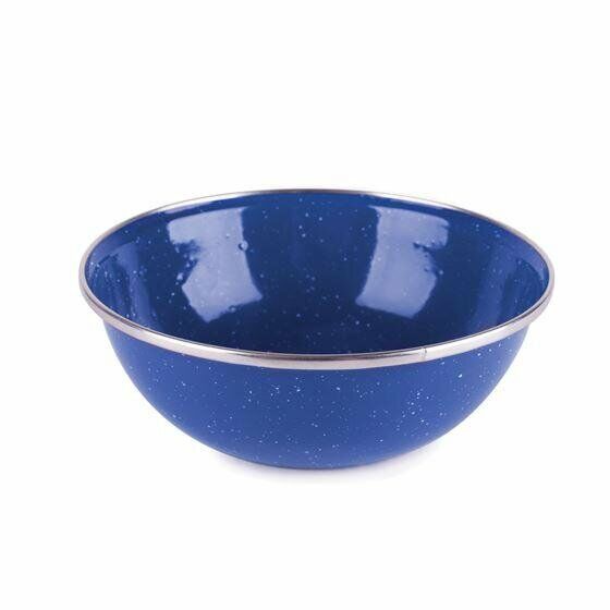 Stansport Bowl Stainless Rim - Blue, 6 in