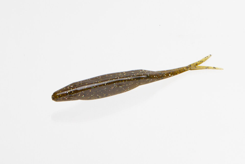 Zoom Bait Super Fluke Green Pumpkin Magic, 5 1/4-In, 10-Pk
