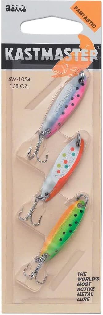 Acme Tackle Kastmaster Deluxe Spoon  Multi Pack, 1/8-Oz, 3-Pk