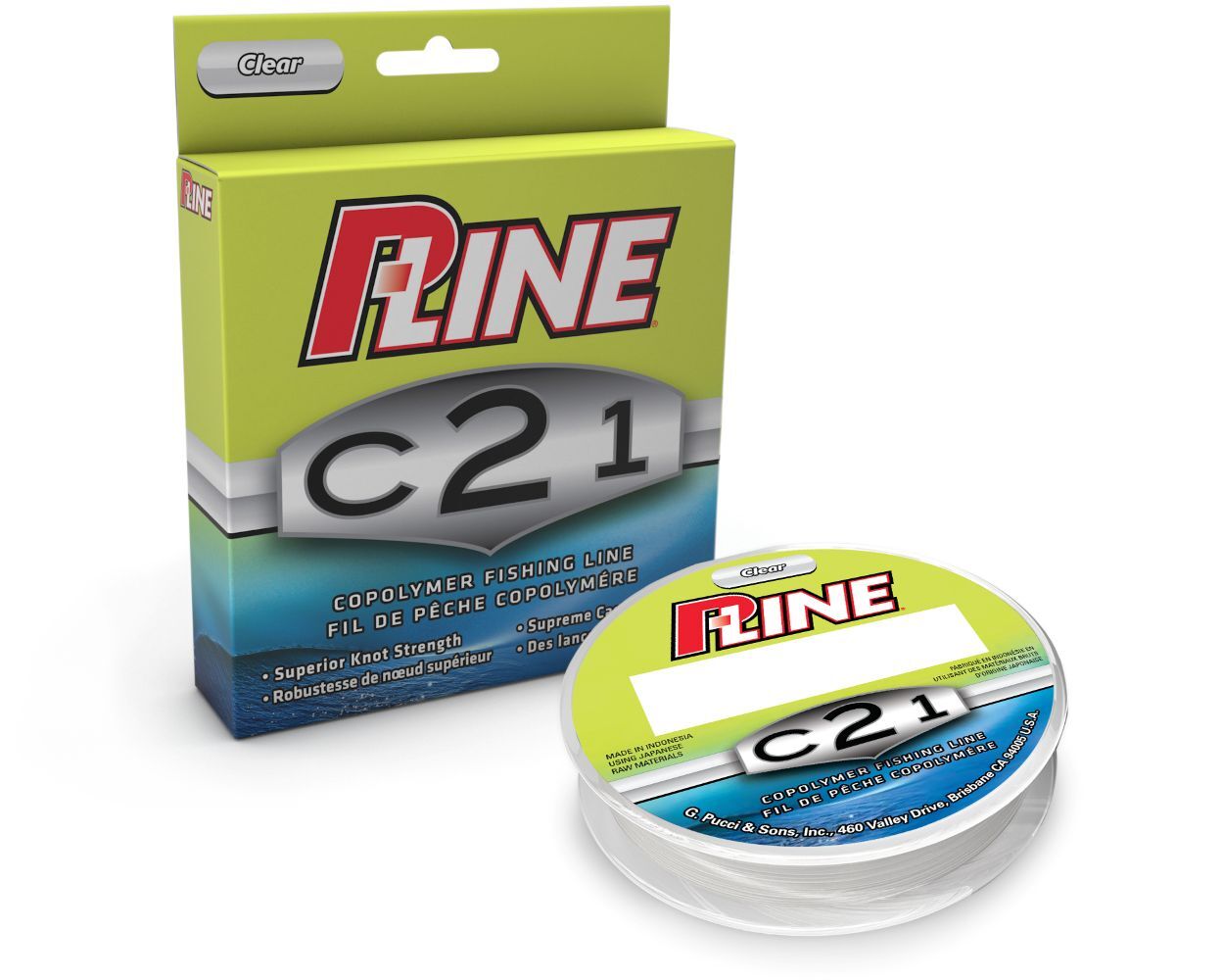 P-Line C21 Copolymer Clear Fishing Line, 8-Lb, 300-Yd
