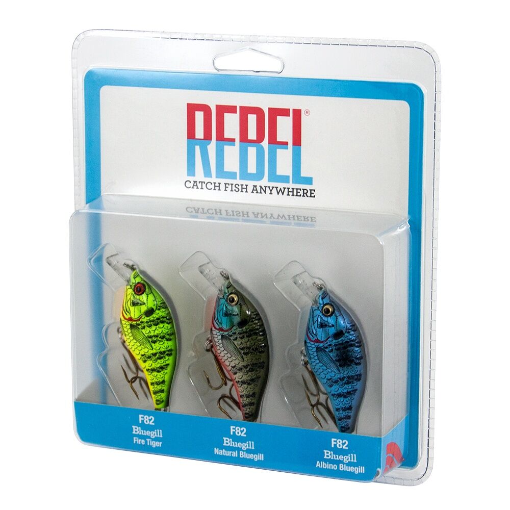 Rebel Lures Rebel Bluegill, 3-Pk