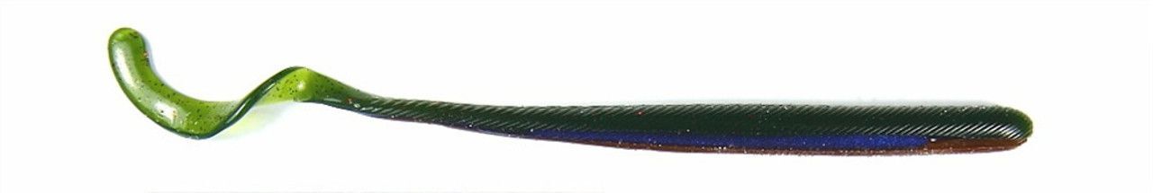 Roboworm Aaron's Magic Red & Black Flake Straight Tail Worm, 6-In, 10-Pk