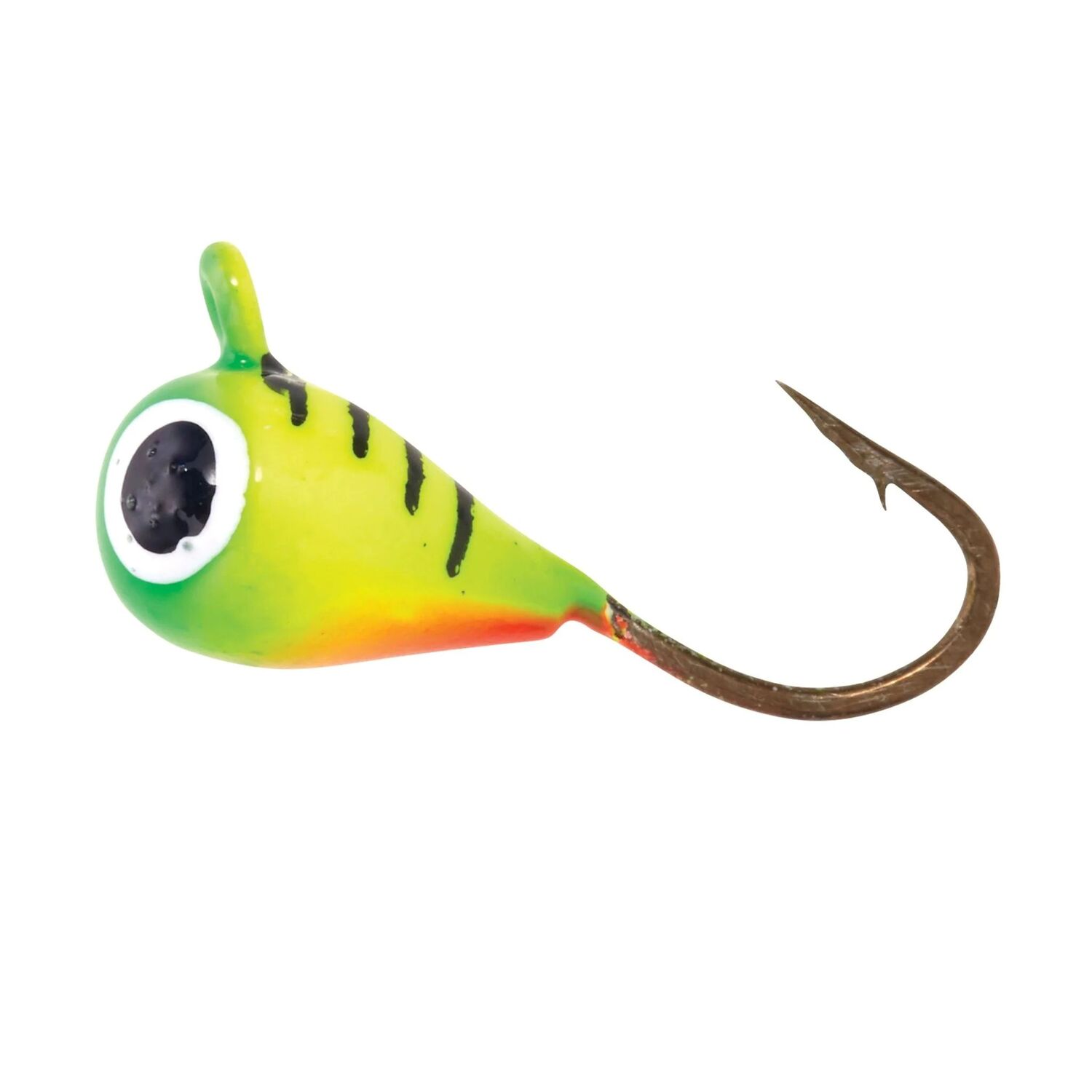 Eagle Claw Lazer Sharp Artic Tungsten Firetiger Ice Jig, #10, 1/12-Oz