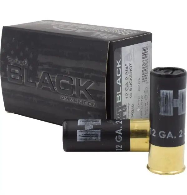 Hornady Black 12 Gauge 2 3/4" #00 Buckshot, 10-Rd