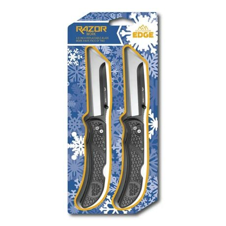 Outdoor Edge Razor Work Hunter Knife, 2-Pack