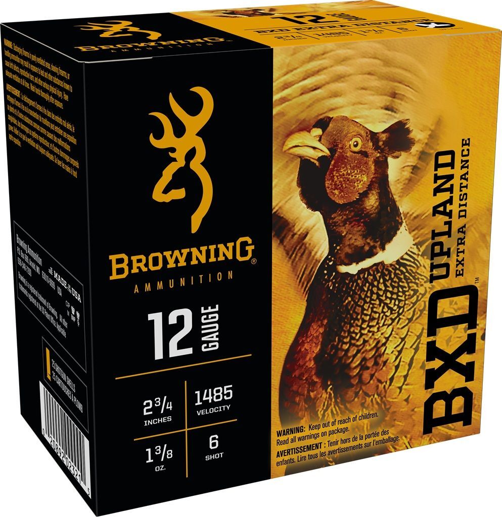Browning BXD Upland 12 Gauge 2 3/4" #6 Shot, 1 3/8-Oz, 25-Rd