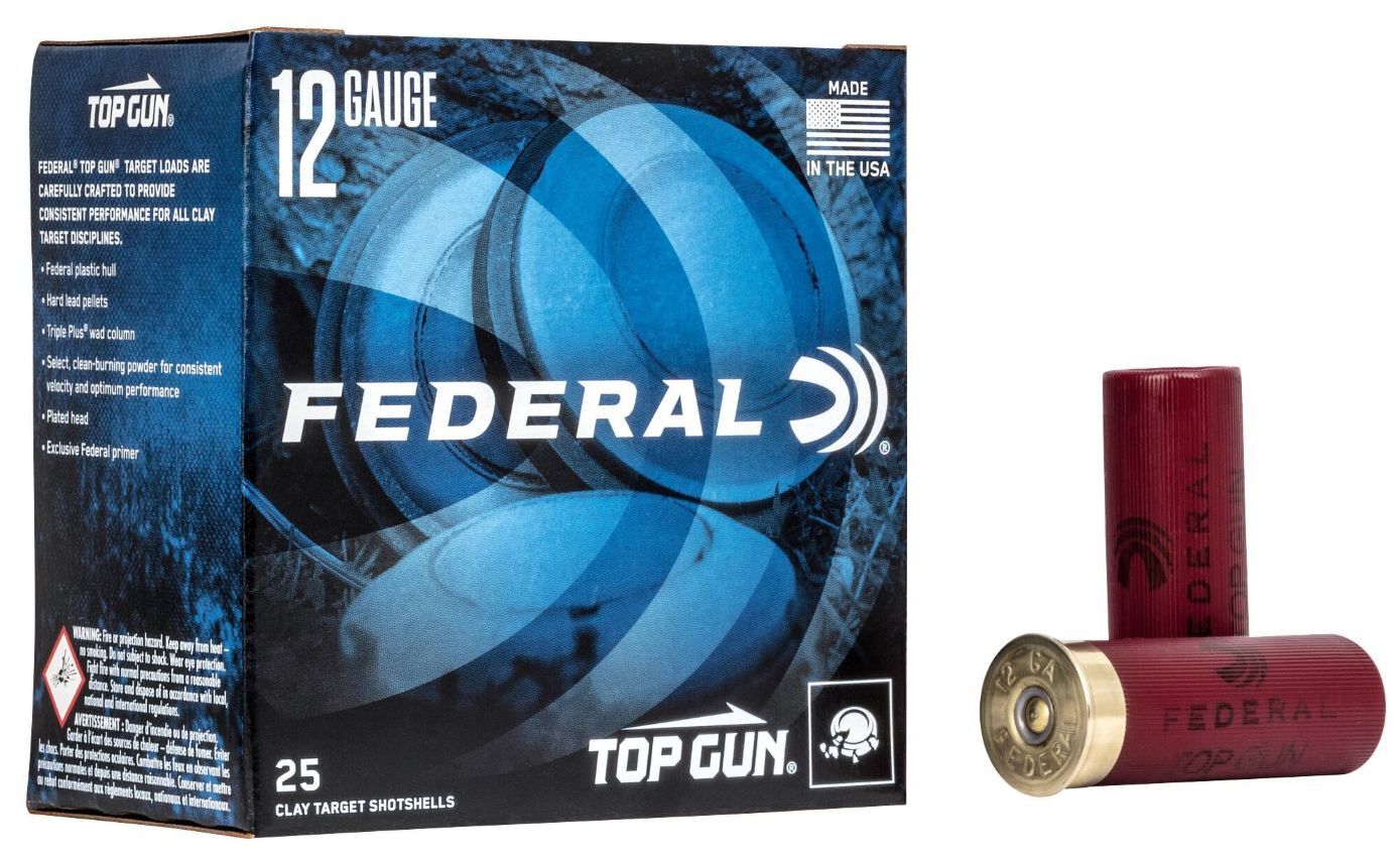 Federal Top Gun 12 Gauge 2 3/4" #9 Shot, 1 1/8-Oz, 25-Rd