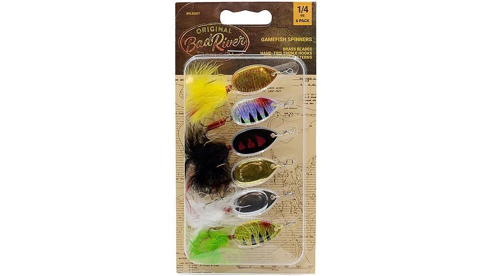 BadRiver Gamefish Spinners, 1/4-Oz, 6-Pk