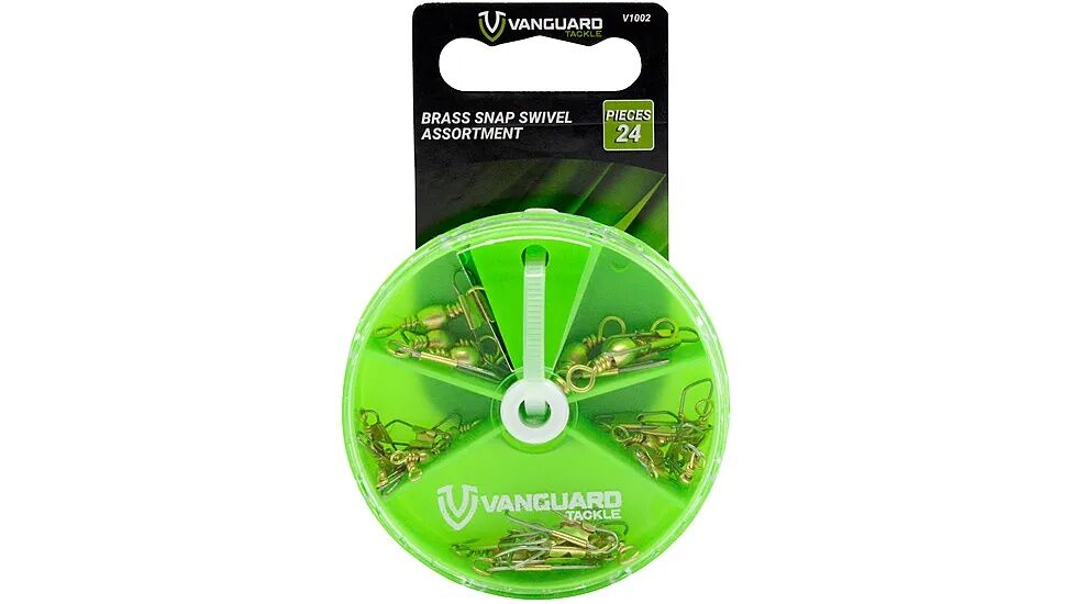Vanguard Brass Snap Swivel Assorted Sizes, 24-Pk