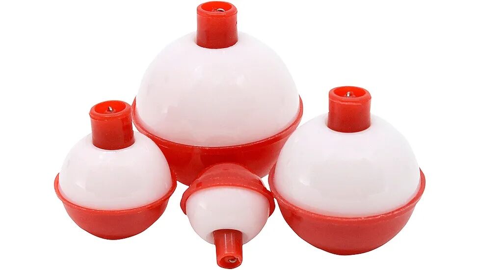 Vanguard Tackle Red And White Floats Assorted Sizes, 10-Pk