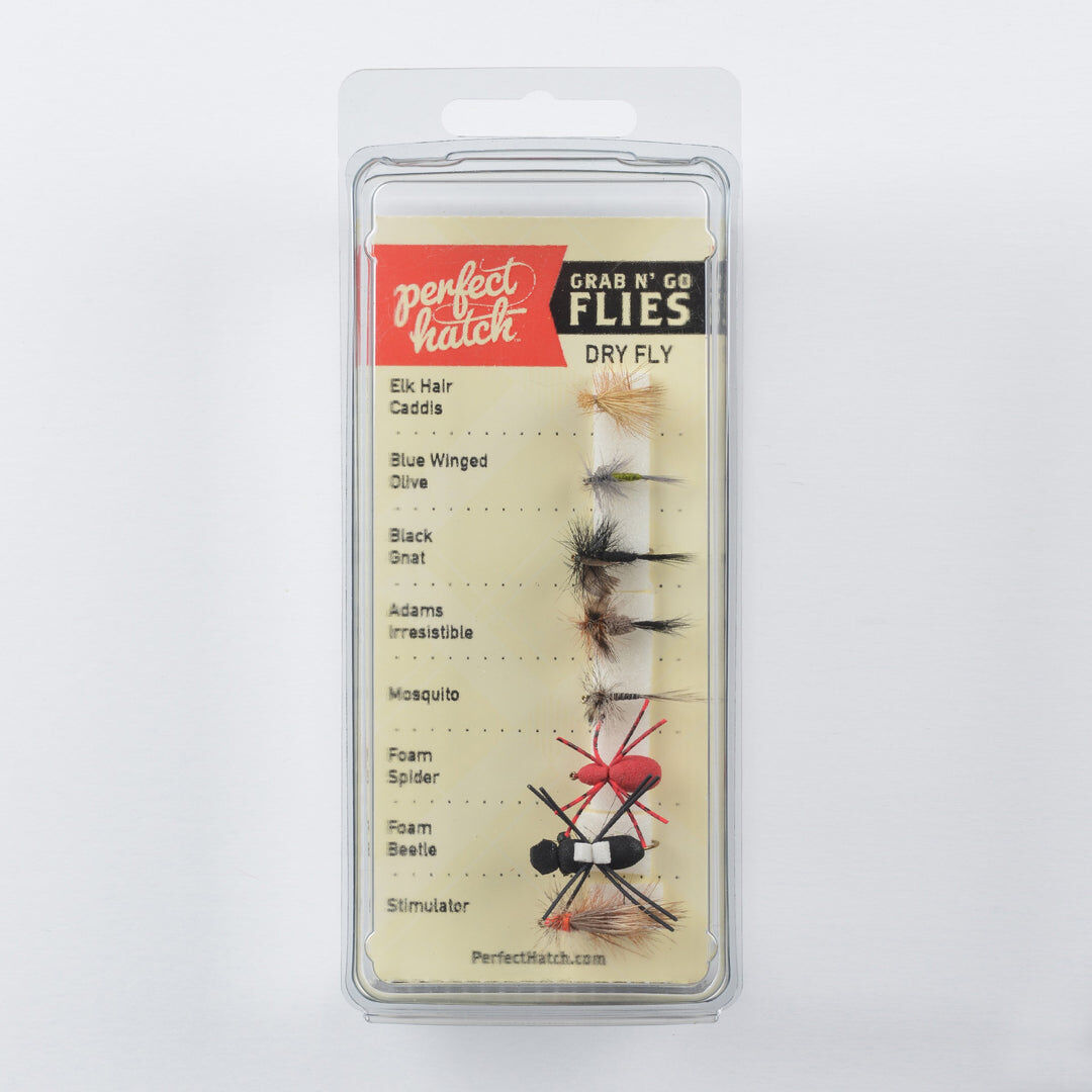 Perfect Hatch Grab-N-Go Dry Fly Assortment, 8-Pk