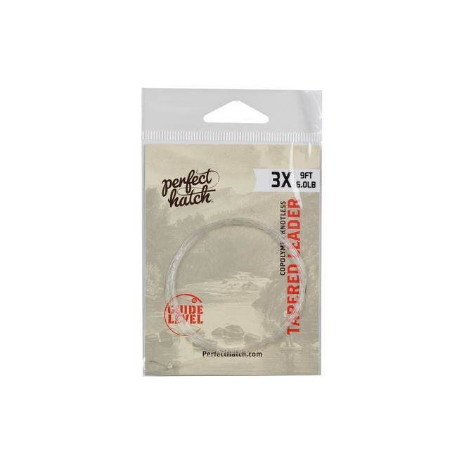 Perfect Hatch Knotless Tapered Size 3X Leader, 9-Ft