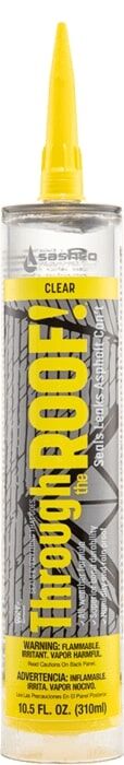 Sashco Through the ROOF! Clear Roof Sealant, 10.5-Oz