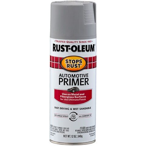 Rust-Oleum Stops Rust Light Grey Flat Automotive Primer, 12-Oz