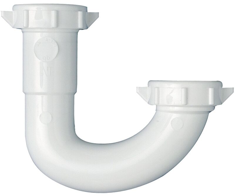 Plumb Pak White Plastic J-Bend, 1 1/4-In x 1 1/4-In