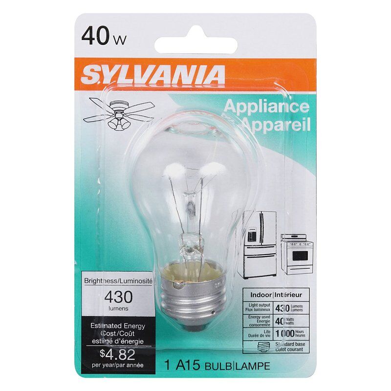 Sylvania A15 40 Watt Warm White Incandescent Light Bulb