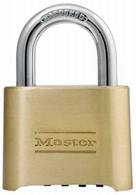 Master Lock 2 in Comb Padlock W/1 in Shackle Lock - 2 in