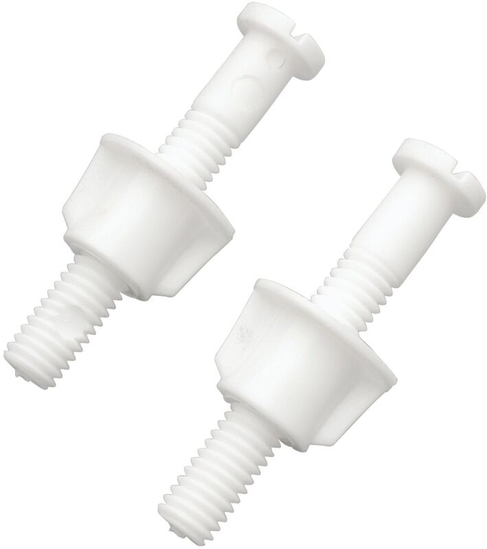 Plumb Pak Plastic Toilet Seat Hinge Bolt Set