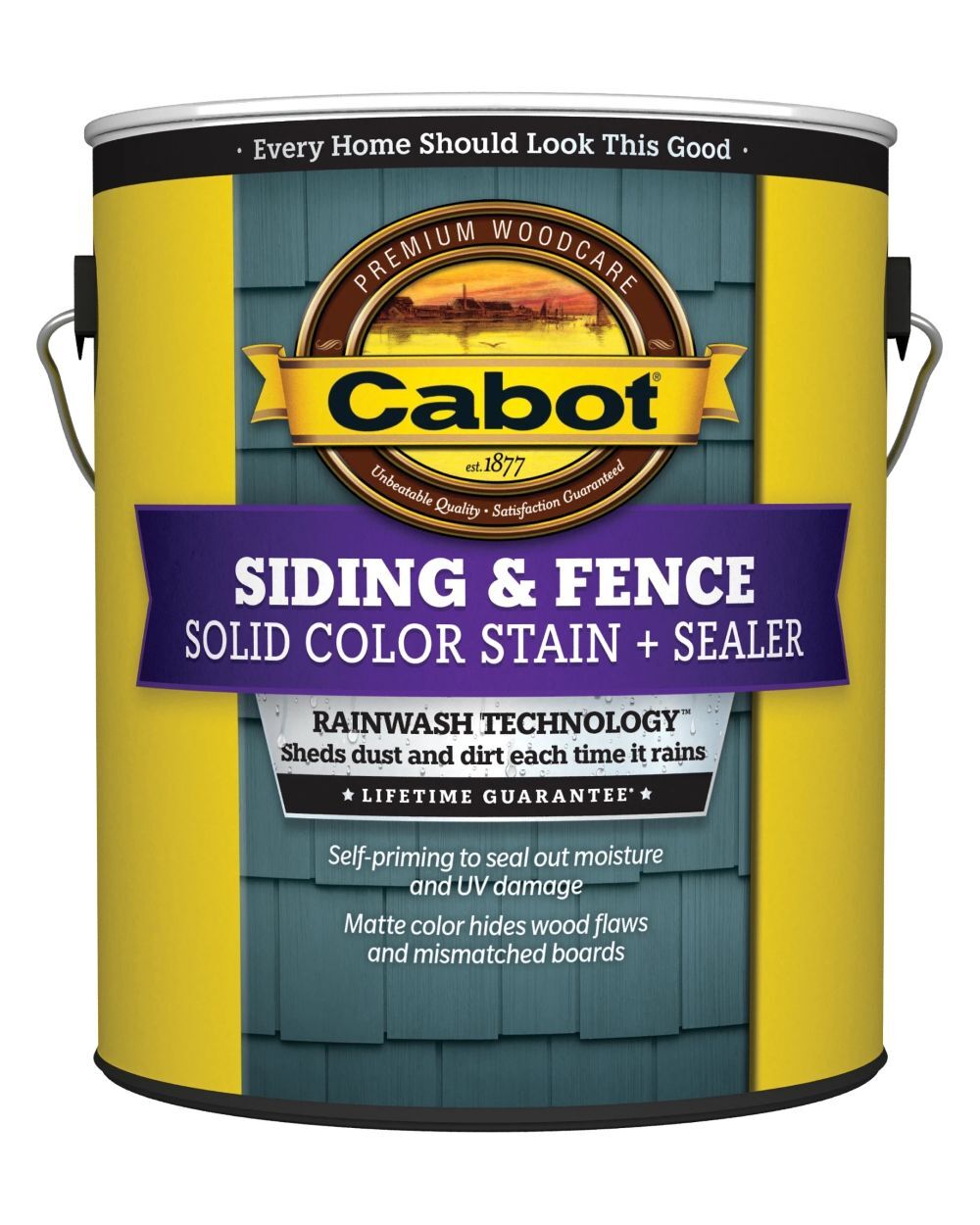 Cabot Siding & Fence Neutral Base Solid Color Stain + Sealer, 1-Gal