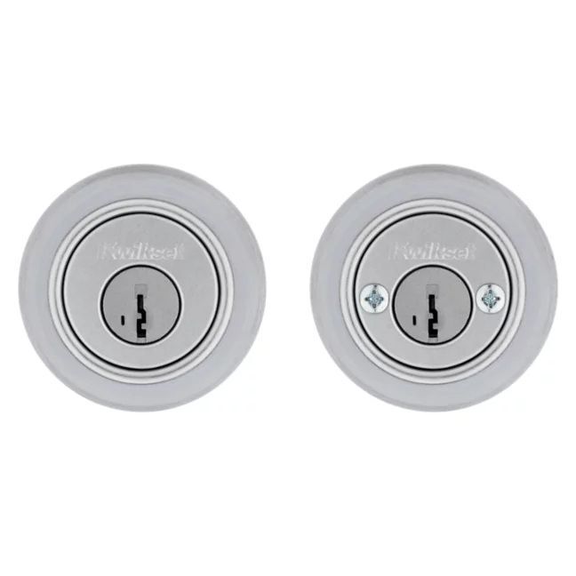 Kwikset Satin Chrome SmartKey 665 Deadbolt Keyed Both Sides