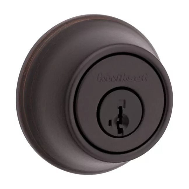 Kwikset Venetian Bronze 660 Deadbolt Keyed One Side with SmartKey